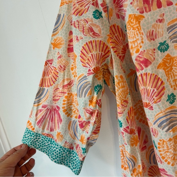 Women’s Talberts 2 XL nautical print with Teal Accents Great preowned condition - Picture 5 of 8